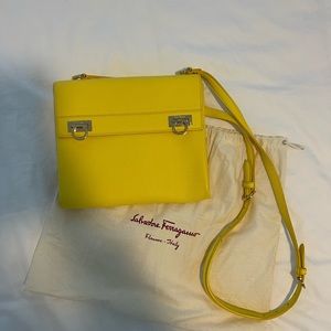 ferragamo yellow crossbody bag
